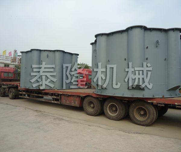 φ4X21.6m立式烘干機發貨圖